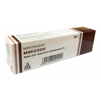 Микозон (миконазол) крем 2% 15г туба (AGIO) Микозон (миконазол) крем 2% 15г туба (AGIO)
