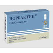 Норбактин таб 400мг №20 (сан фармасьютикал)
