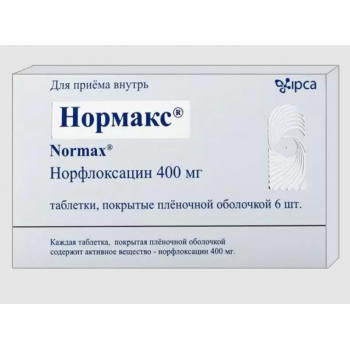 Нормакс таб 400мг №6 (Ipca) Нормакс таб 400мг №6 (Ipca)