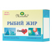 Рыбий жир с витамином а д е n100 капс (мирролла)(бад)