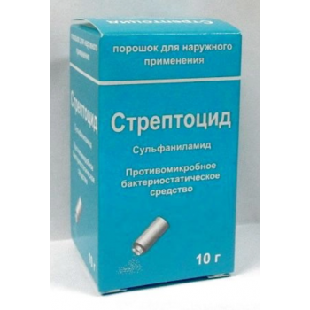 СТРЕПТОЦИД 10,0 ПОР Д/НАР ПРИМ БАНКА С ДОЗАТ (Лекарь)