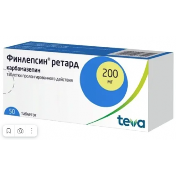 Финлепсин Ретард таб 200мг №50 (Тева)
