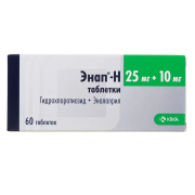 Энап-н таб. 25мг + 10мг №60 (krka)