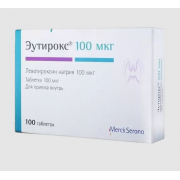 Эутирокс таб. 100мкг №100 (мерк кгаа)