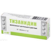 Тизанидин 0,004 №30 табл (березовский фарм. завод зао/replekpharm ad)
