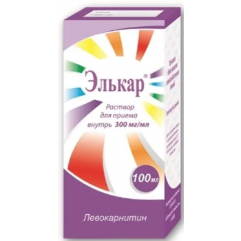 Элькар р-р внутрь 300мг/мл 100мл (Пик-Фарма)