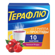 Терафлю порошок от гриппа и простуды лесные ягоды №10 (delpharm)