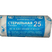Вата стер хирург 25 г (ника)