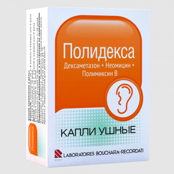 Полидекса капли ушные 10.5мл (Фармастер) Полидекса капли ушные 10.5мл (Фармастер)