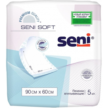 Seni Soft пеленки впитывающие 60х90см №5 (Белла) дубль