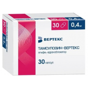 Тамсулозин-вертекс таб. пролонг. высвоб. п/плен. об. 0,4мг №30 вертекс ао