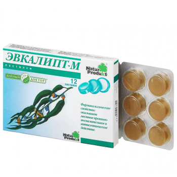 Эвкалипт-М Натур Продукт пастилки 2,5г №12 (Др.мед.Ауфдермаур)
