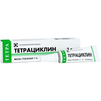 ТЕТРАЦИКЛИН МАЗЬ ГЛАЗНАЯ 1% 3Г ТУБЫ И/У( Татхимфарм АО )