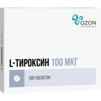 L-Тироксин таб 100мкг №100 (Озон)