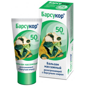 Барсучий жир "Барсукор" бальзам-крем массаж. 50 мл х1( Дина+/Биофармлаб)