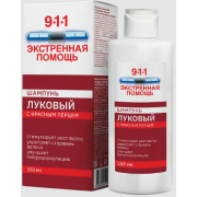 911 шампунь луковый против выпадения волос с красным перцем 150мл (мирролла)