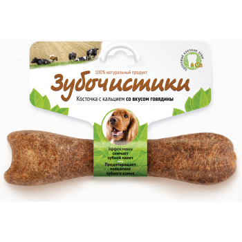 Лакомство Зубочистики д/с средних пород Говядина 95г, 73303808