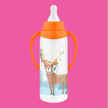 LUBBY (Бутылочка талия с/с с ручками 250 мл 11216/12018 ) Компания К ООО