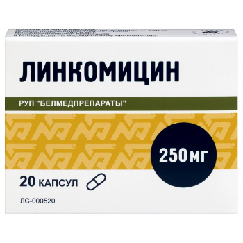 Линкомицин капс 250мг №20 (Белмедпрепараты) Линкомицин капс 250мг №20 (Белмедпрепараты)